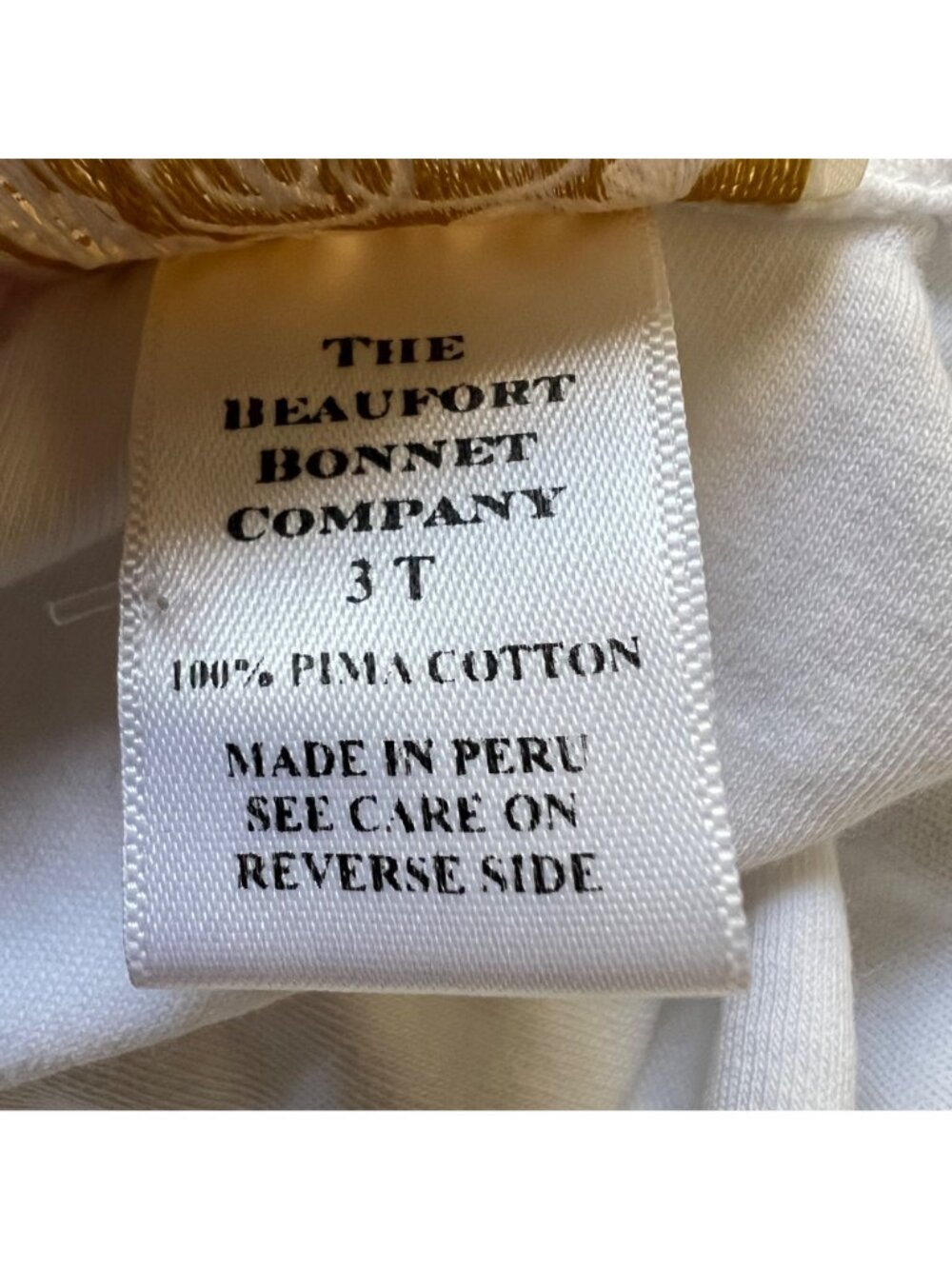 TBBC The Beaufort Bonnet Company Girls 3T White Long Sleeve Peter Pan Collar Top - Picture 10 of 11
